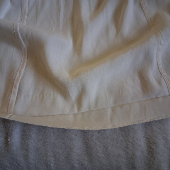 Something Navy NWT Women's S Ivory Grand Lapel Satin Long Trench Coat *FLAWS* - Picture 16 of 16